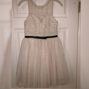 White Tulle Mini Dress